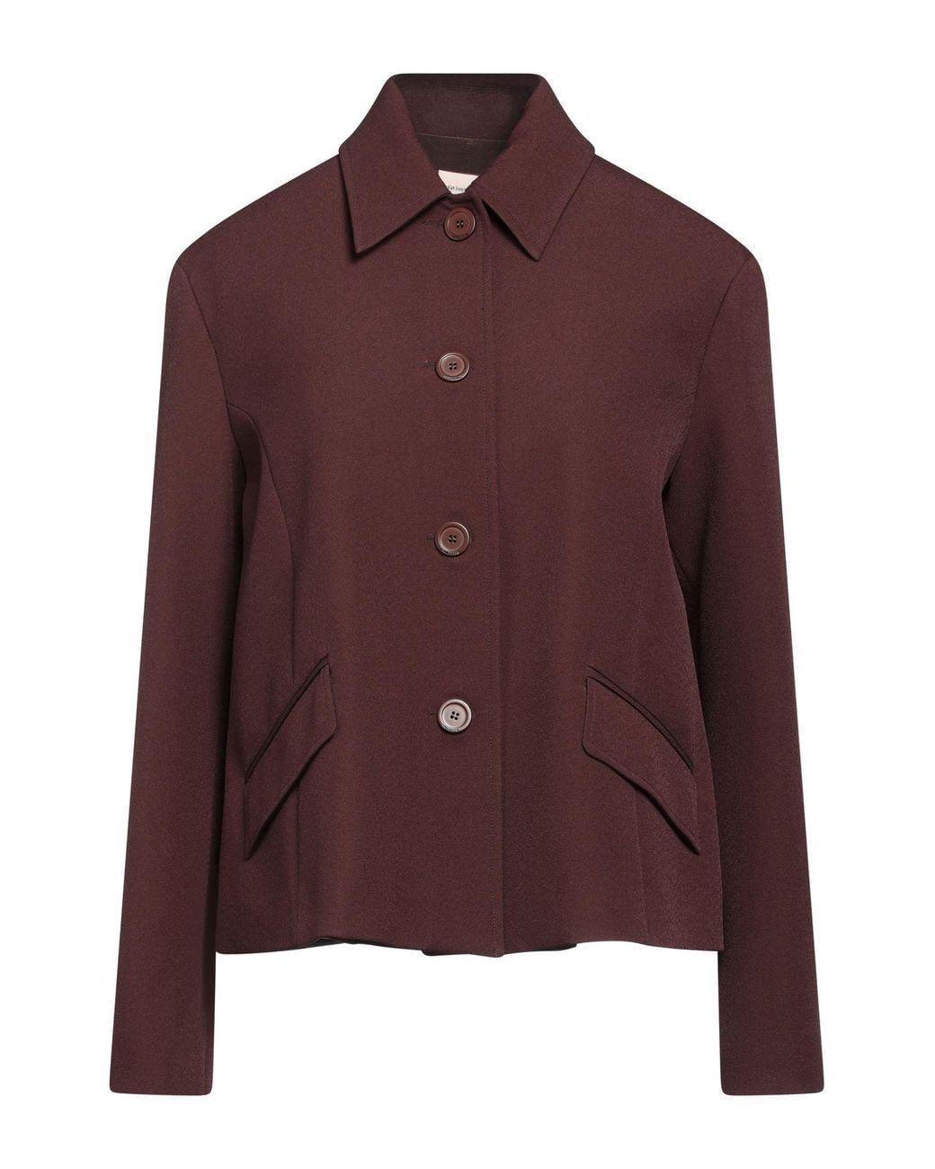 Semicouture Brown Jacket Polyester, Elastane