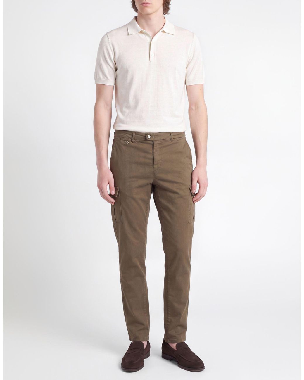 Tramarossa Gray Military Pants Cotton, Polyester, Elastane for men