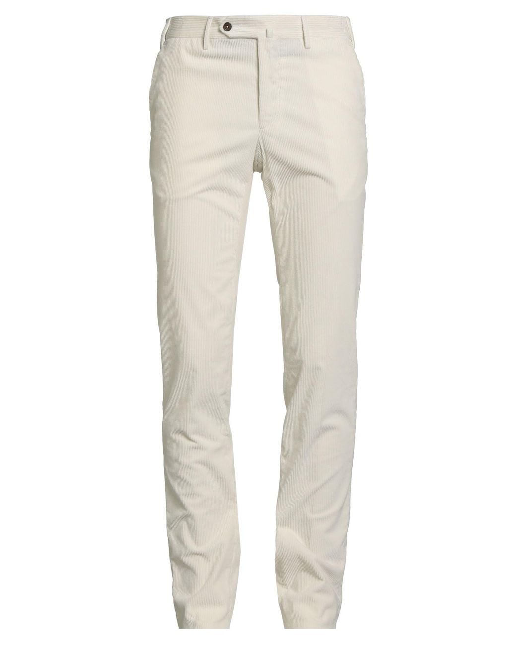 PT Torino Natural Ivory Pants Cotton, Elastane for men