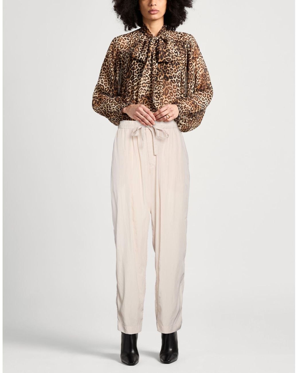 Isabel Marant White Pants Modal, Polyamide