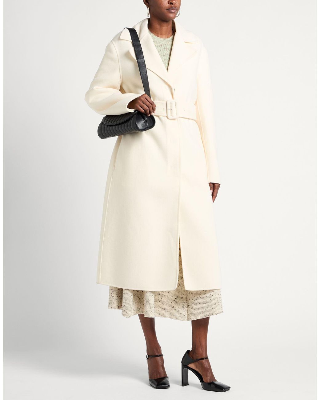 Jil Sander Natural Coat Virgin Wool