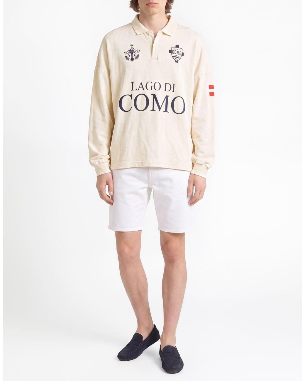 Rhude White Polo Shirt Cotton for men
