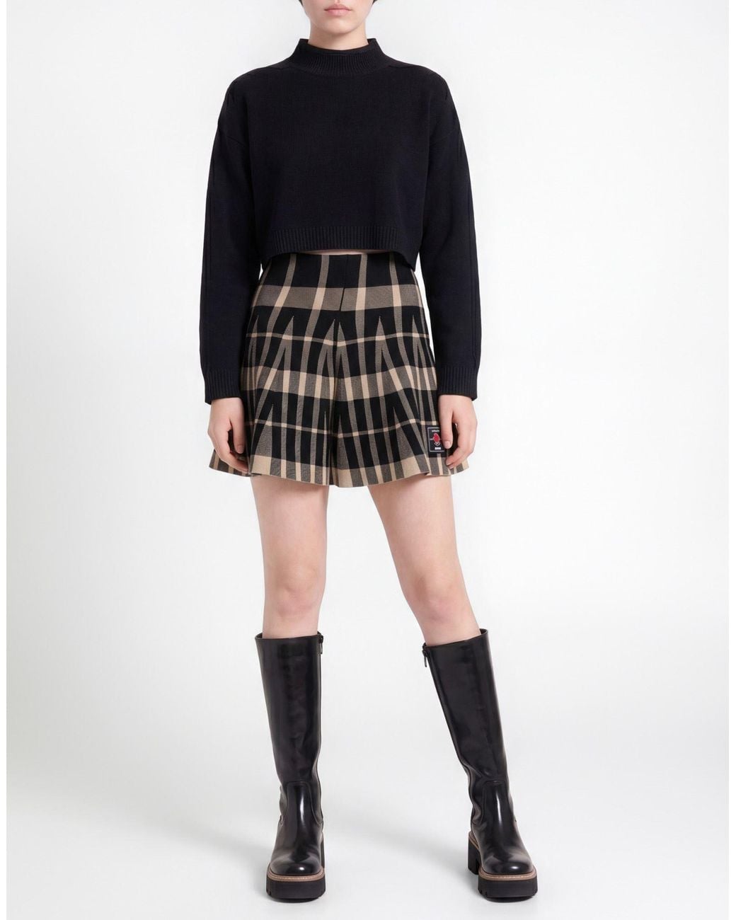 MSGM Black Mini Skirt