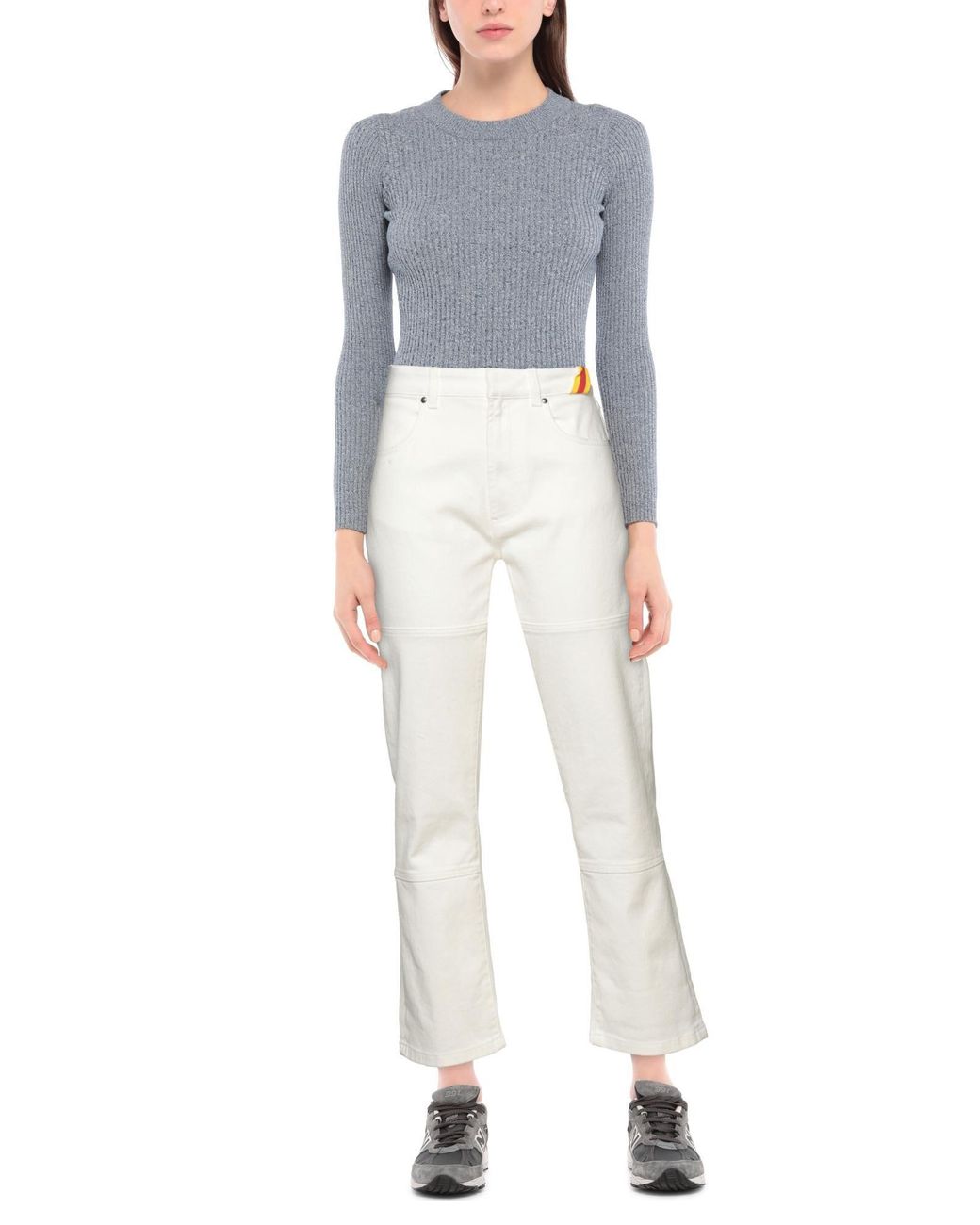 Philosophy Di Lorenzo Serafini White Denim Trousers
