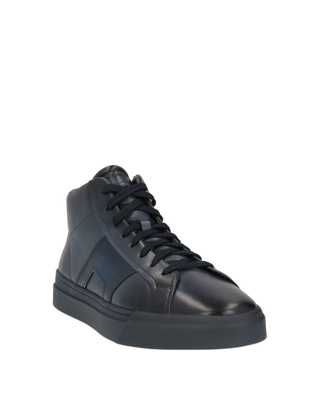 Santoni Blue Midnight Sneakers Leather for men