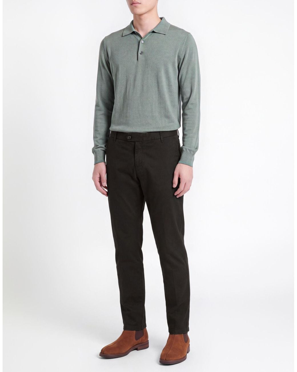Roy Rogers Black Pants Cotton, Elastane for men