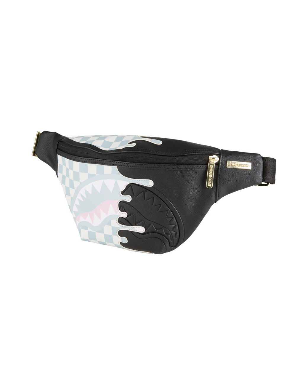 Sprayground Black Belt Bag for men