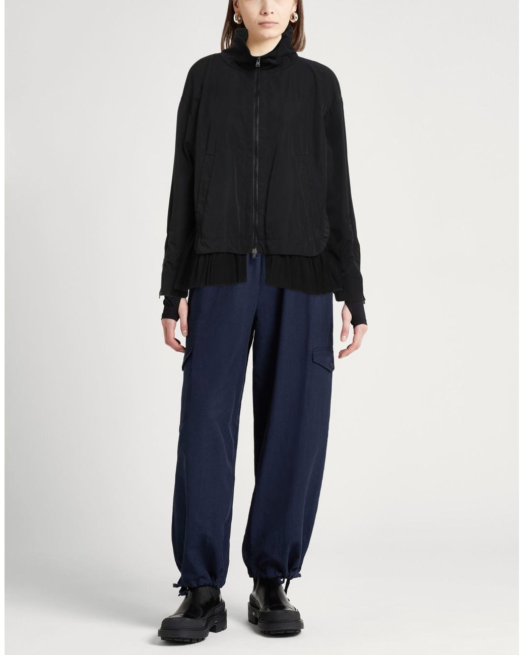 Herno Black Jacket Polyester, Polyamide, Elastane