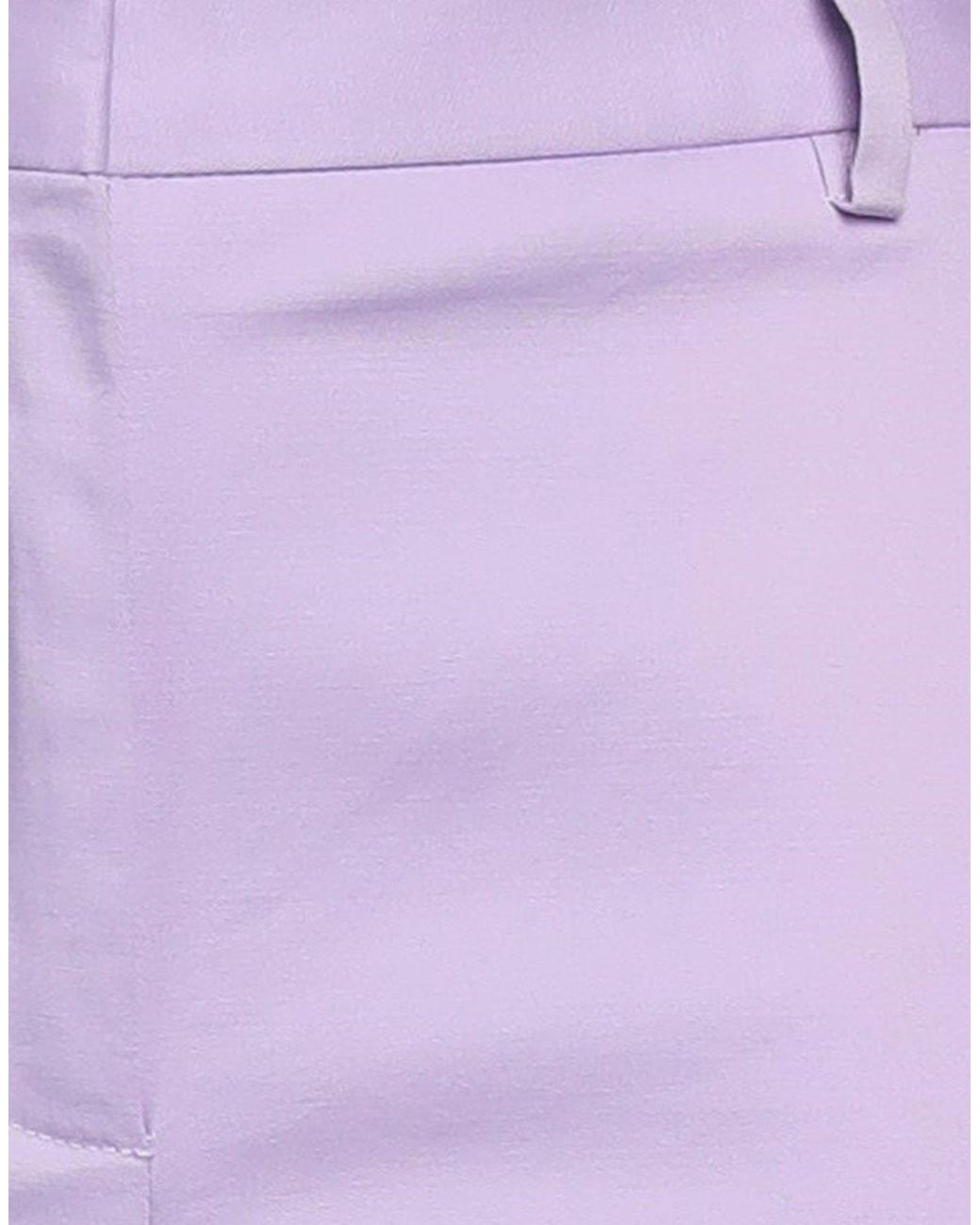 Manuel Ritz Purple Pants Cotton, Elastane