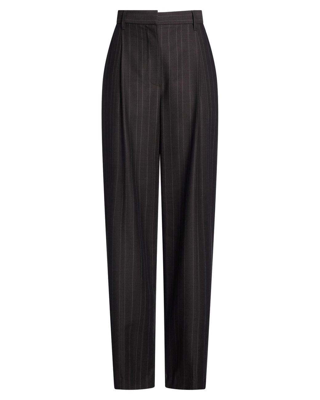 Brunello Cucinelli Black Charcoal Pants Virgin Wool