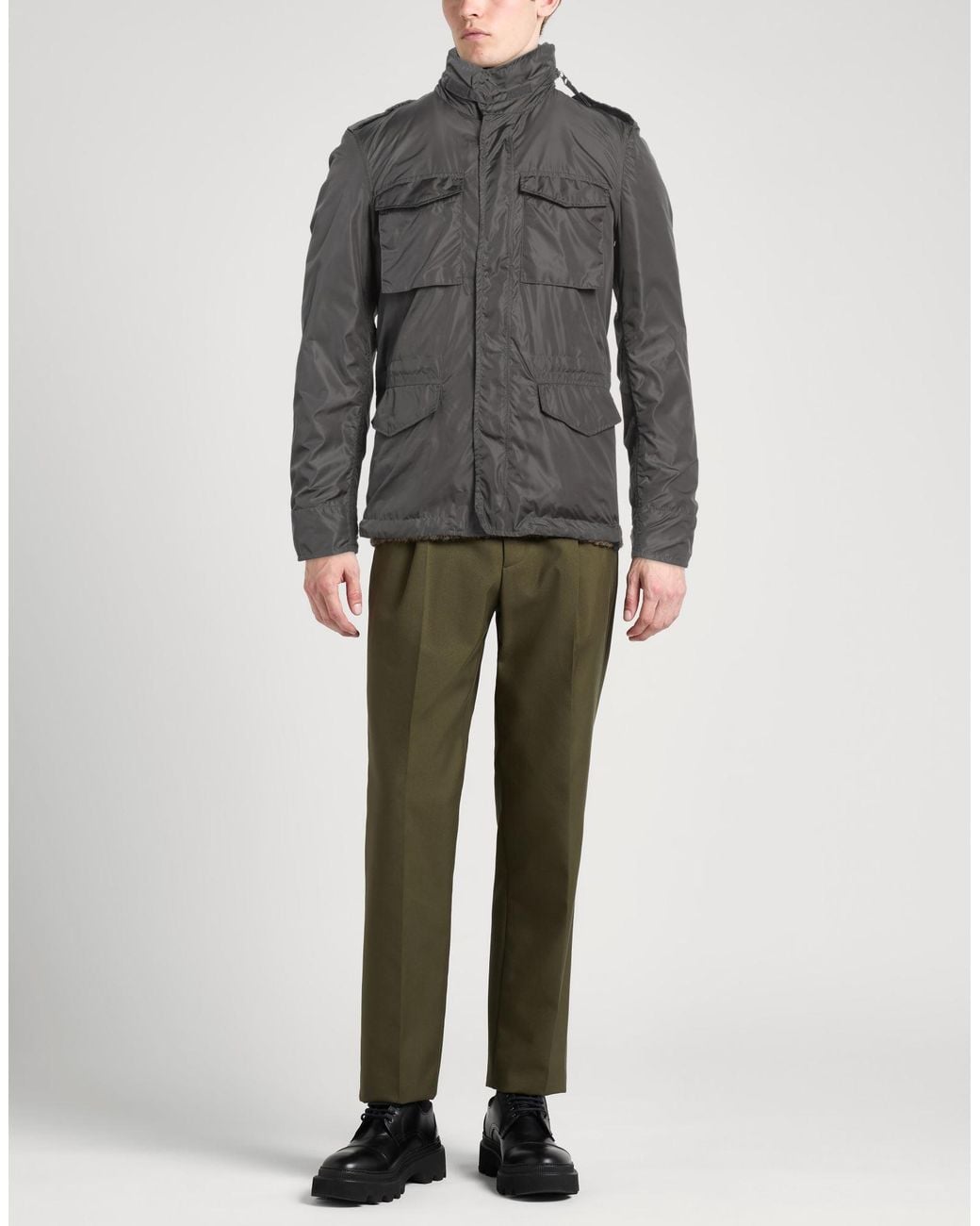 Aspesi Gray Lead Jacket Polyamide for men
