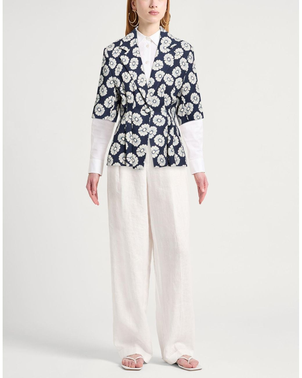 Paul & Joe Blue Midnight Blazer Viscose, Linen