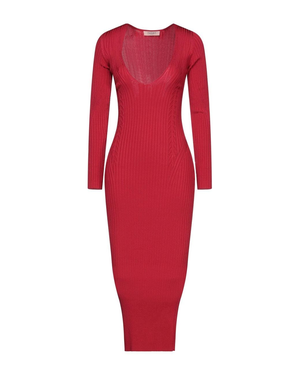 Twinset Red Midi Dress