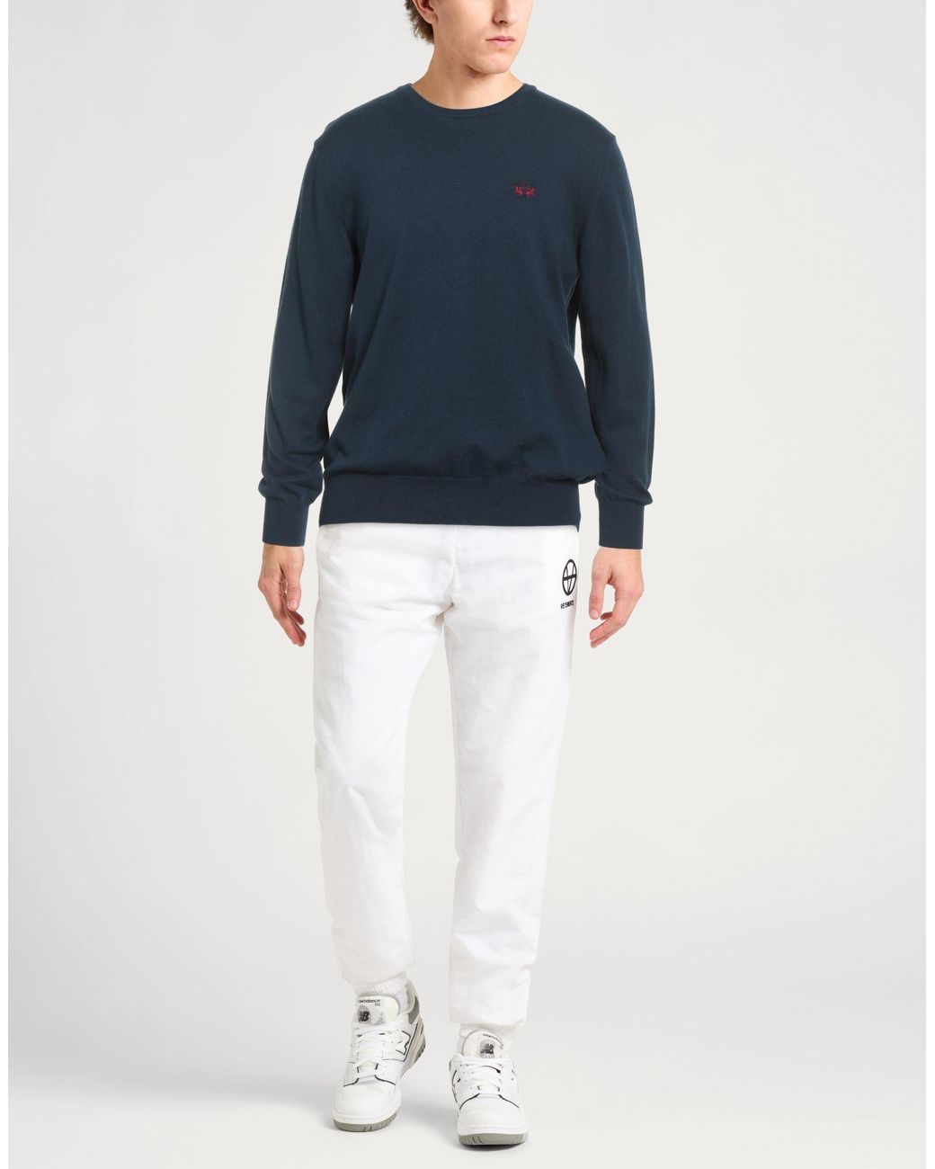 La Martina Blue Jumper for men