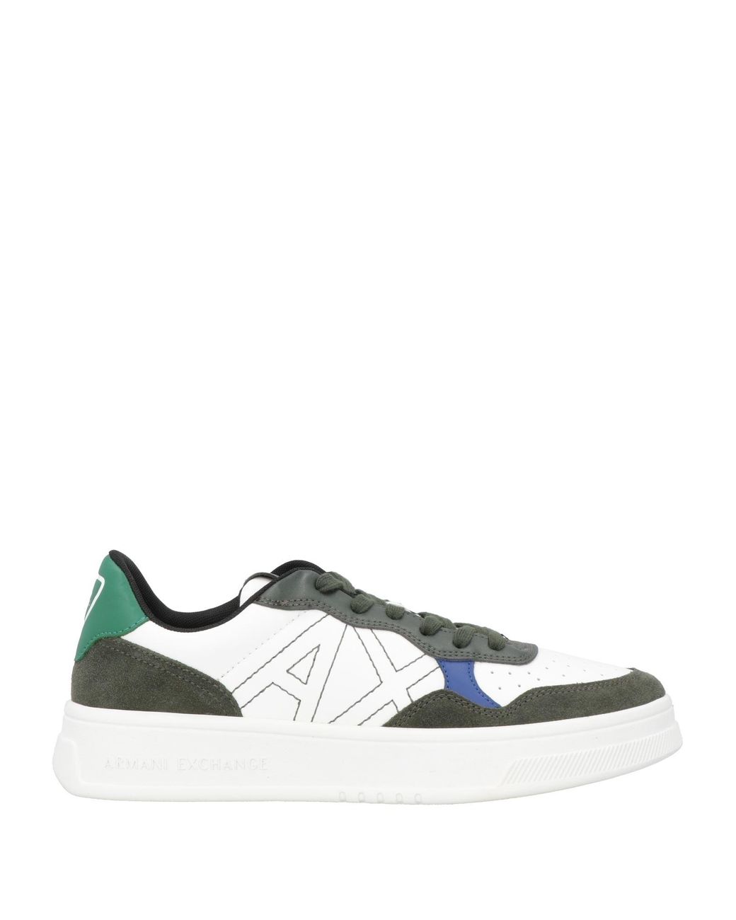 ARMANI EXCHANGE White Sneakers Cow Leather, Polyester, Polyurethane for men