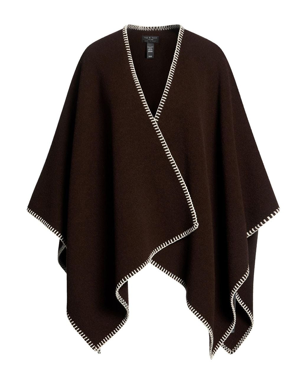 Rag & Bone Black Cape Wool
