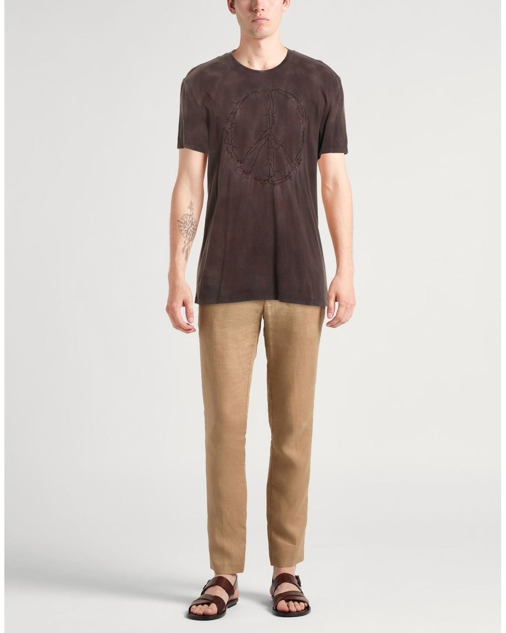 John Varvatos Brown T-shirt for men