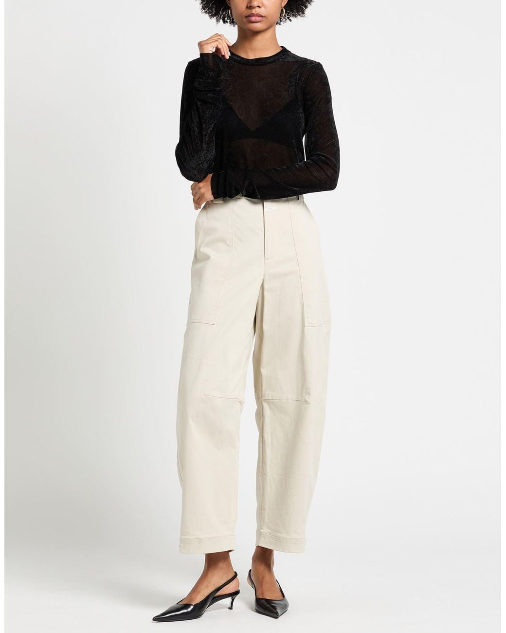 Top MEIMEIJ de color Black