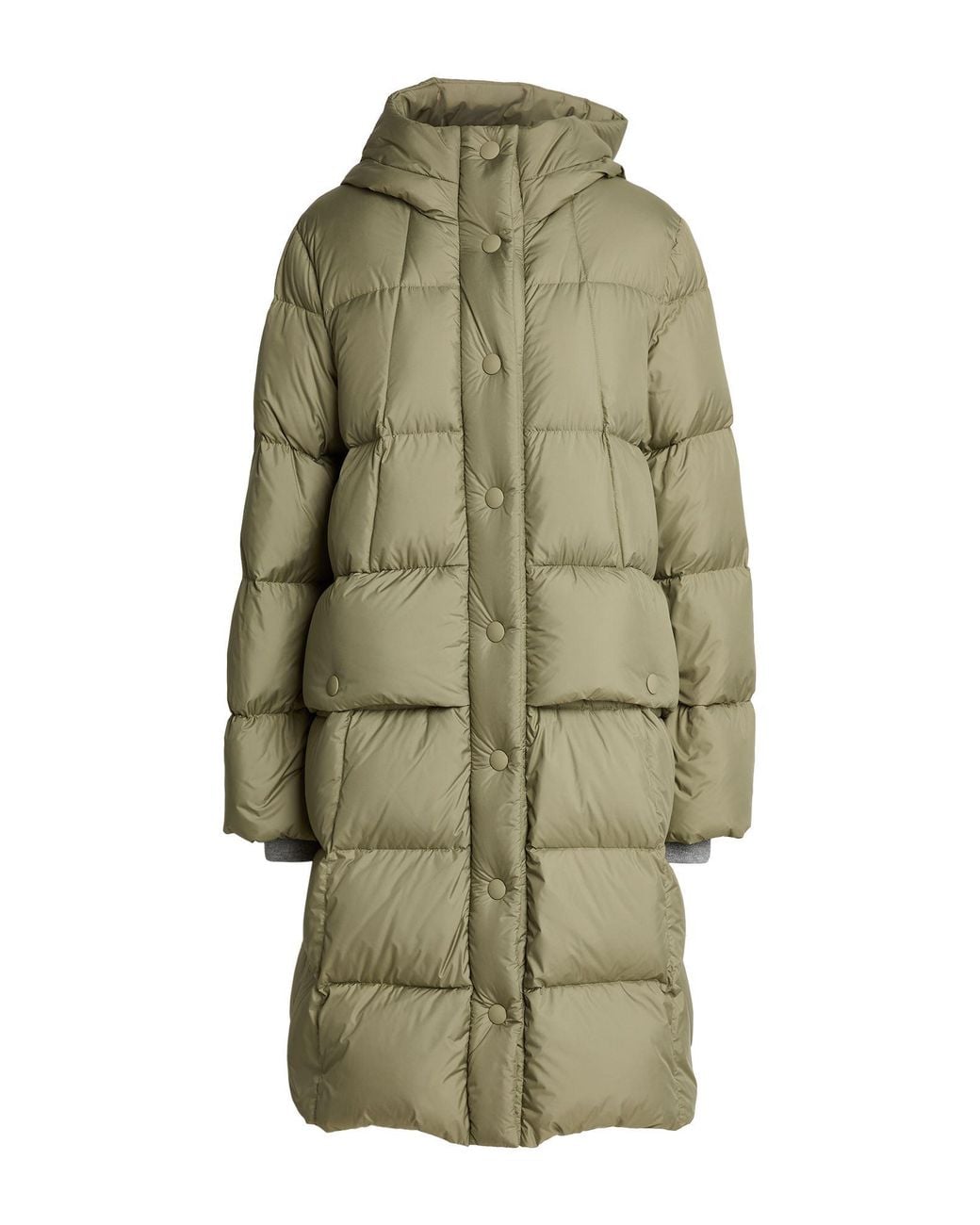 Peserico Green Military Puffer Polyester