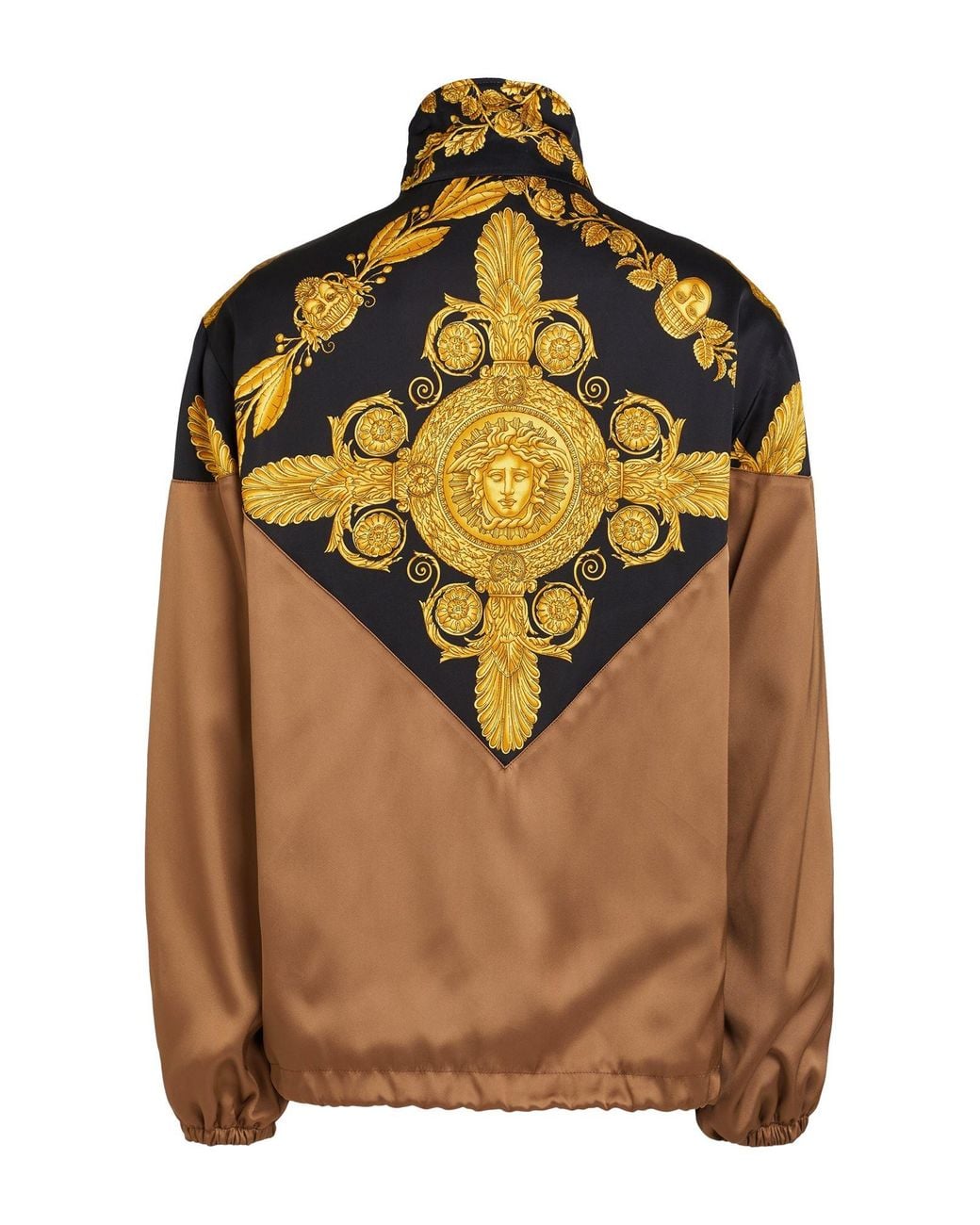 Versace Multicolor Baroque Print Techno Fabric Jacket For for men