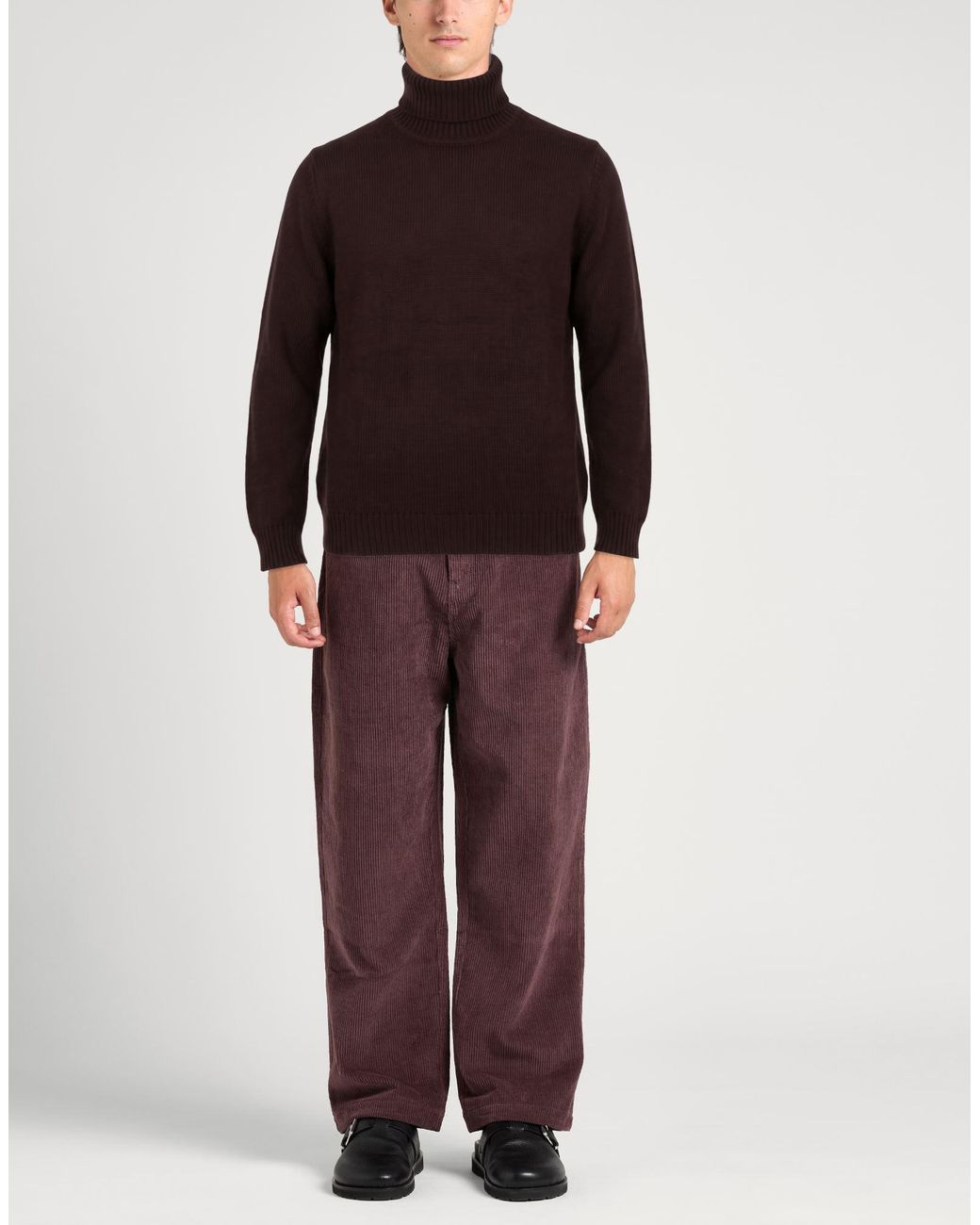 Alpha Studio Brown Turtleneck for men