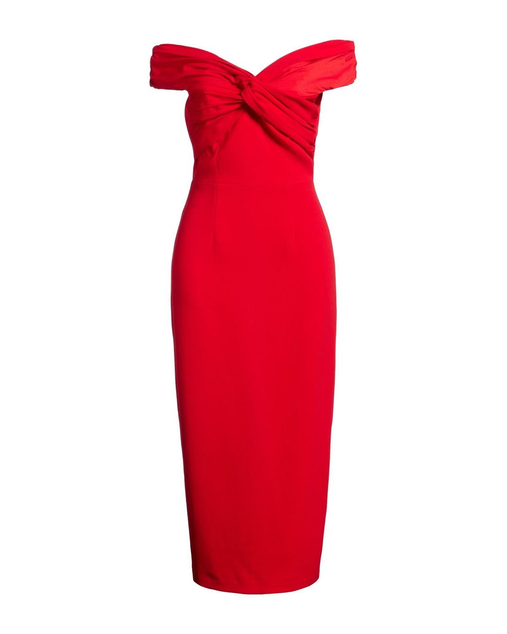 Self-Portrait Red Midi Dress