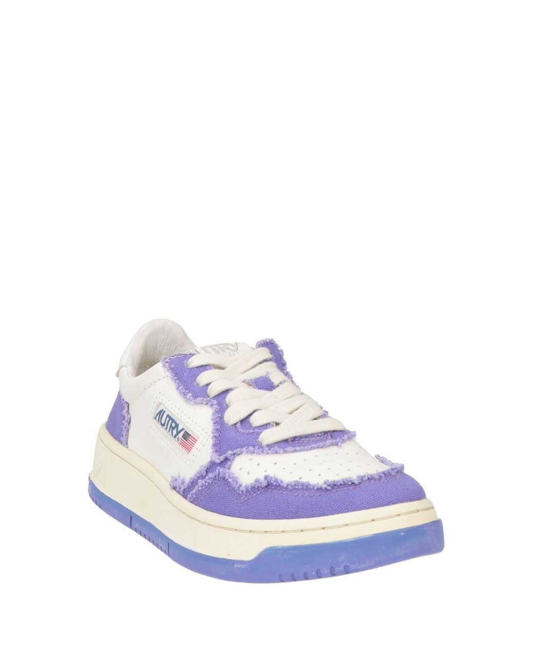 Autry Blue Sneakers Leather, Textile Fibers