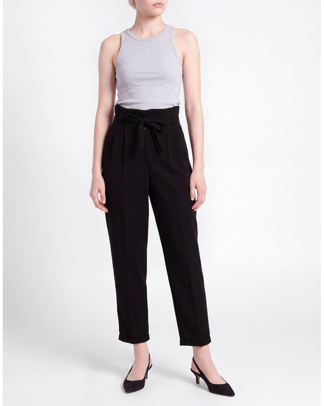 Antonio Marras Black Pants Polyester, Elastane