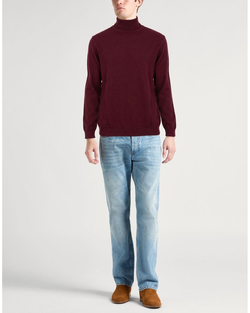 Daniele Fiesoli Red Turtlenecks for men