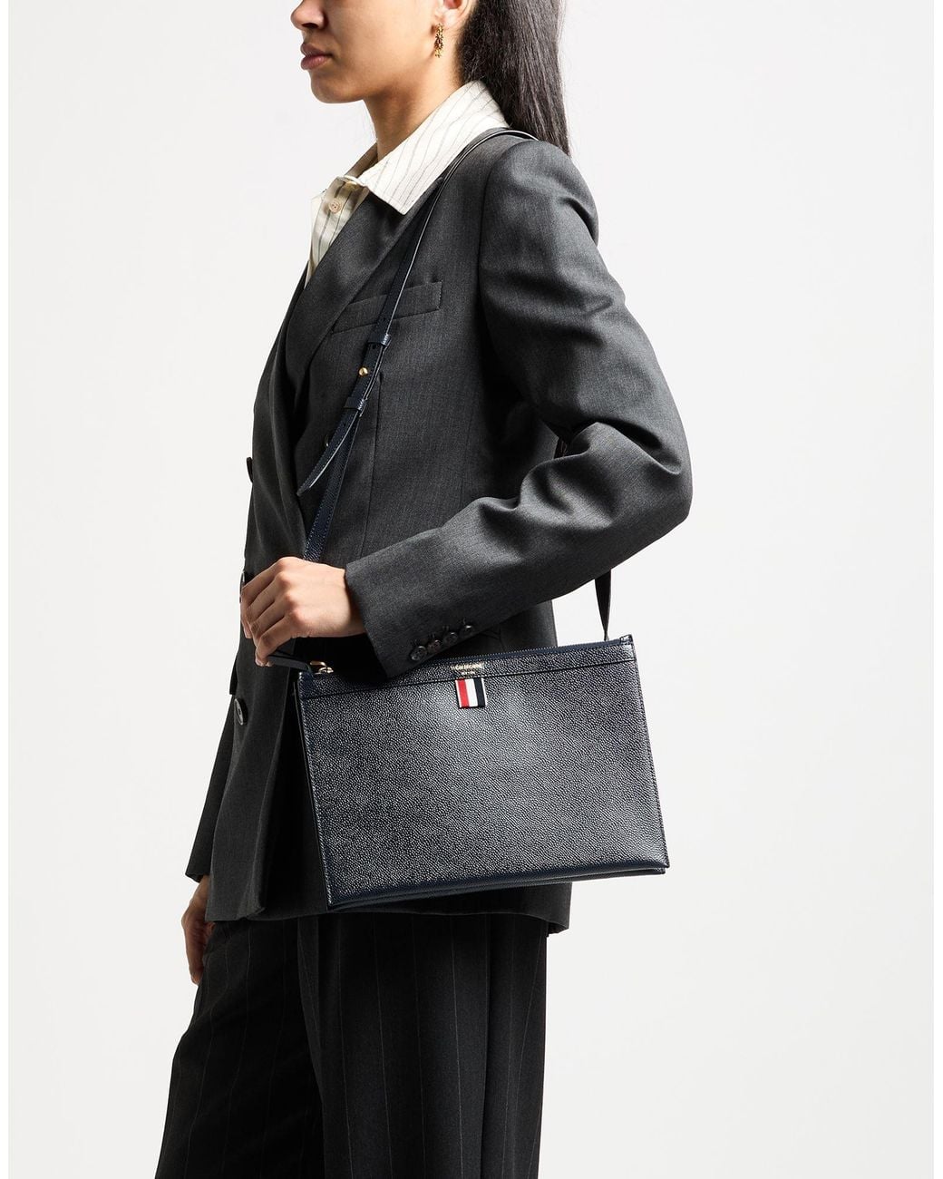 Thom Browne Blue Cross-Body Bags