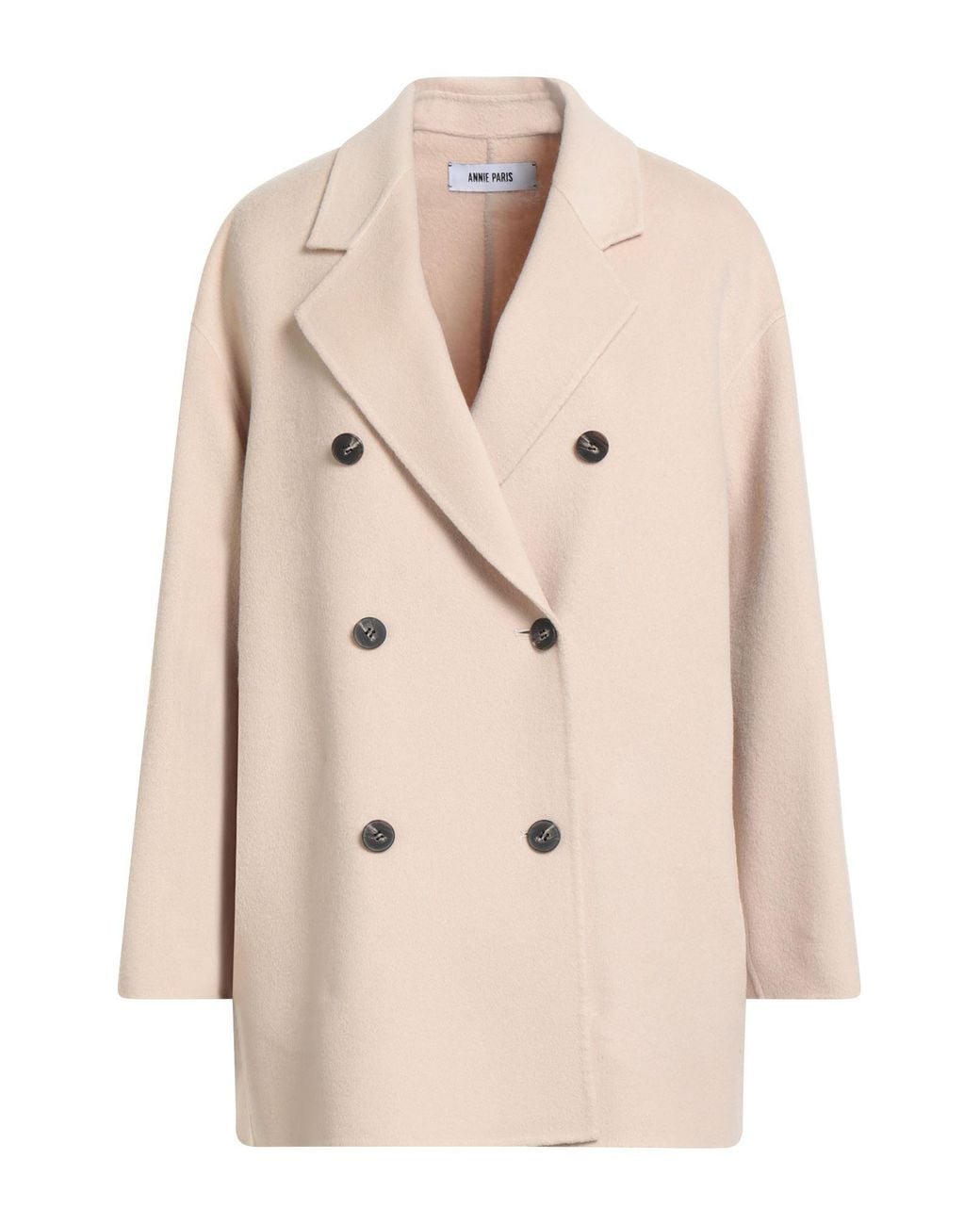 ANNIE PARIS Natural Coat Wool, Polyamide