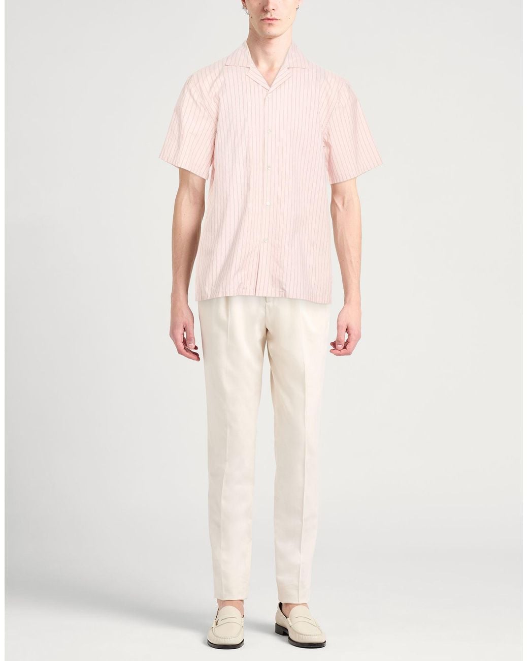 Lanvin Pink Shirt Cotton, Silk for men