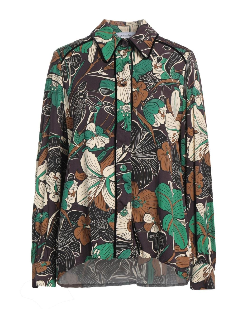 EMMA & GAIA Green Shirt Viscose