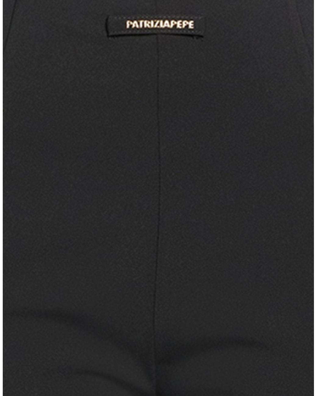 Patrizia Pepe Black Pants Polyester, Elastane