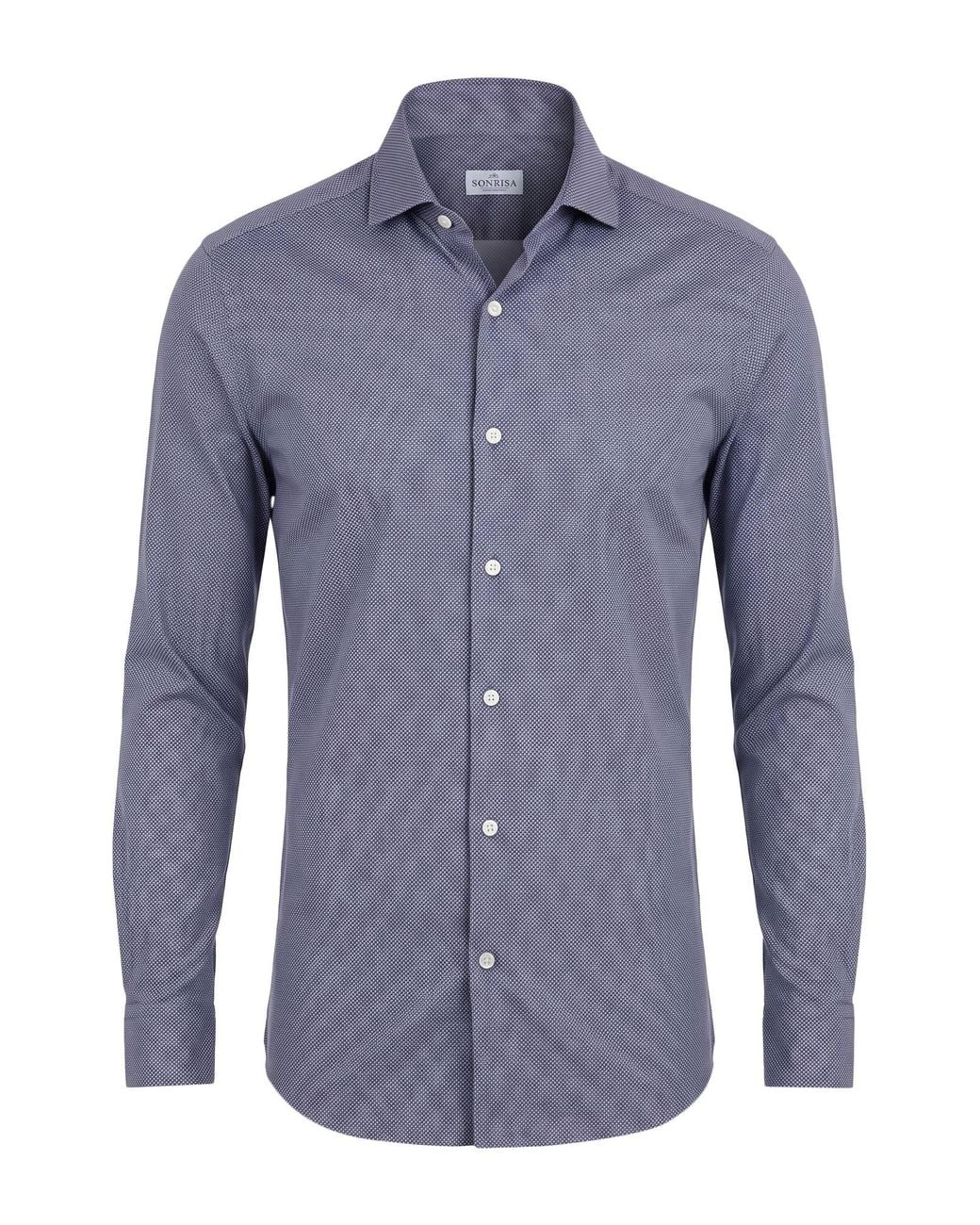 Sonrisa Blue Shirt Cotton for men