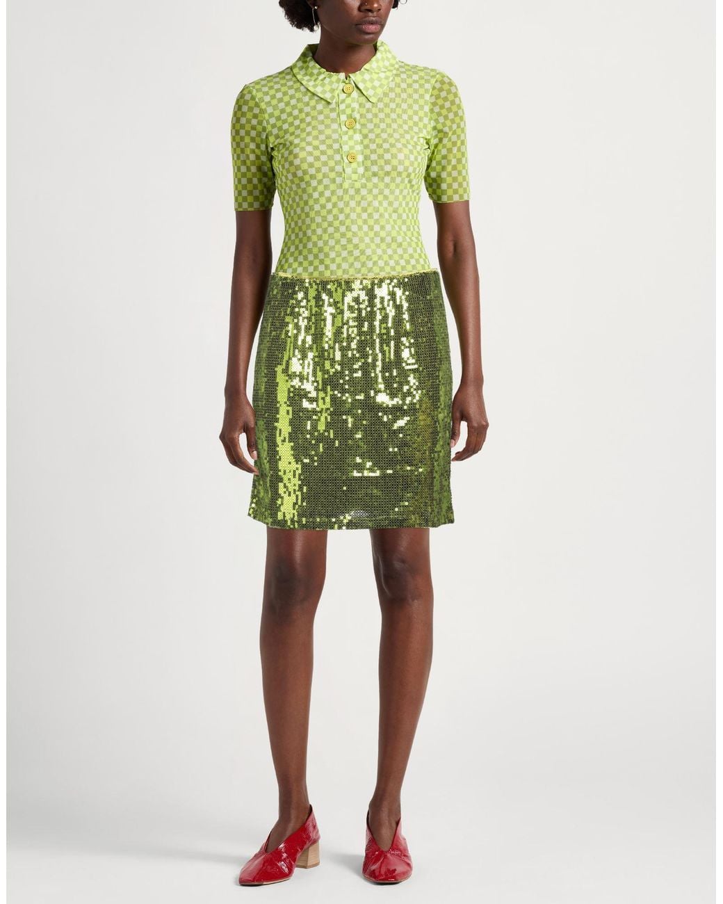 Gestuz Green Mini Skirt