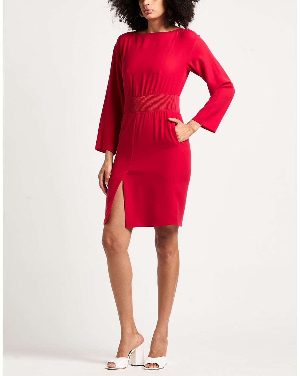 Emporio Armani Red Midi Dresses