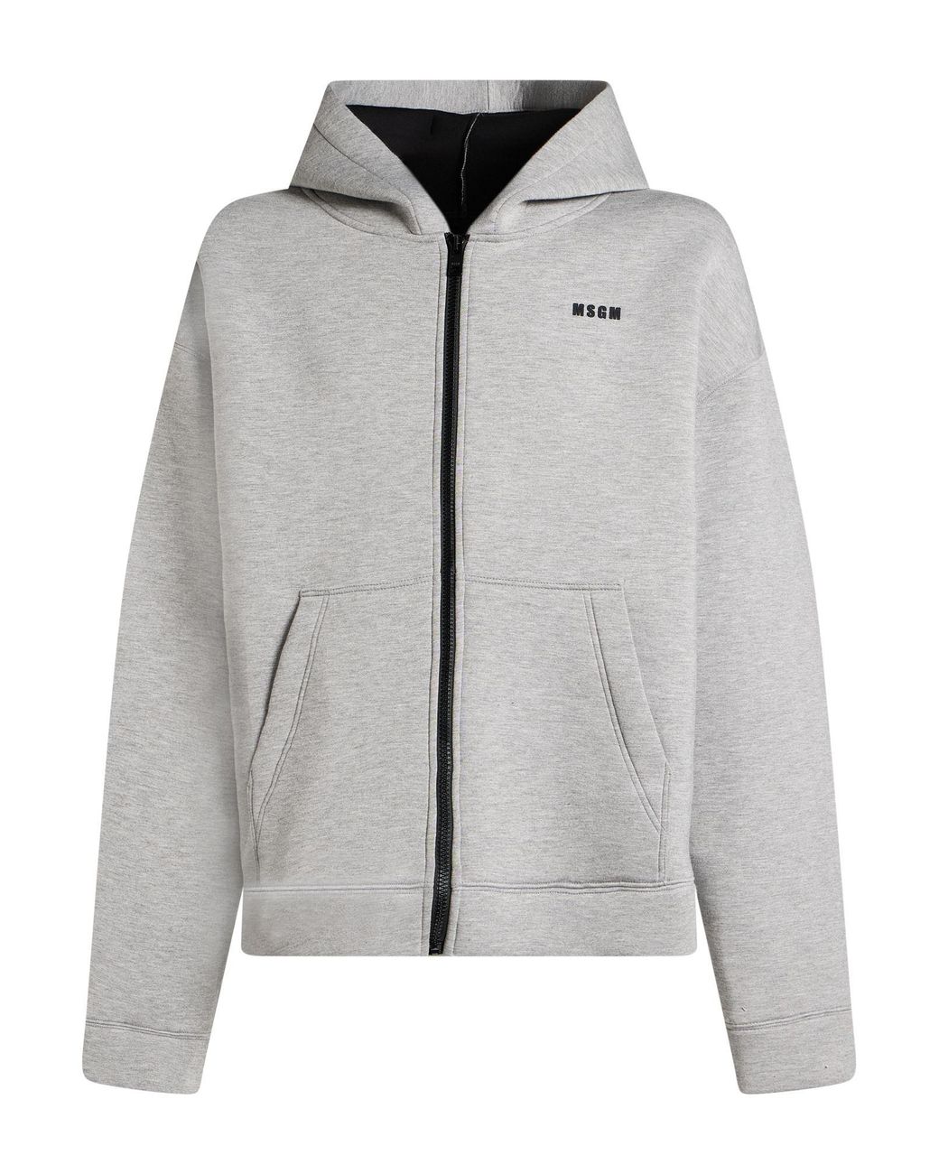 MSGM Gray Light Sweatshirt Viscose, Polyurethane, Elastane for men