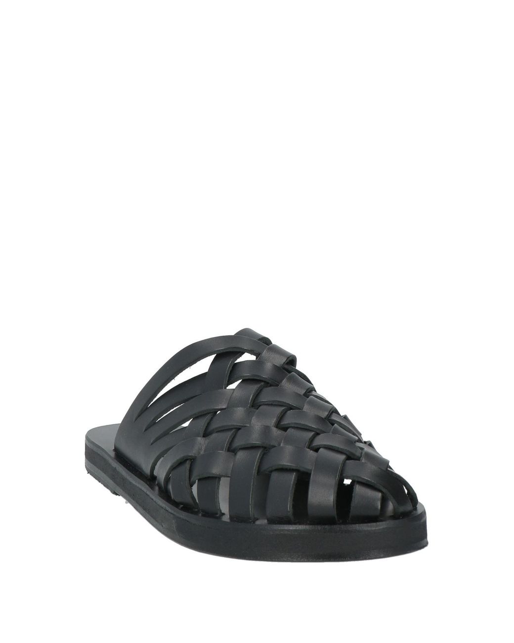 Ancient Greek Sandals Black Mules & Clogs Cowhide