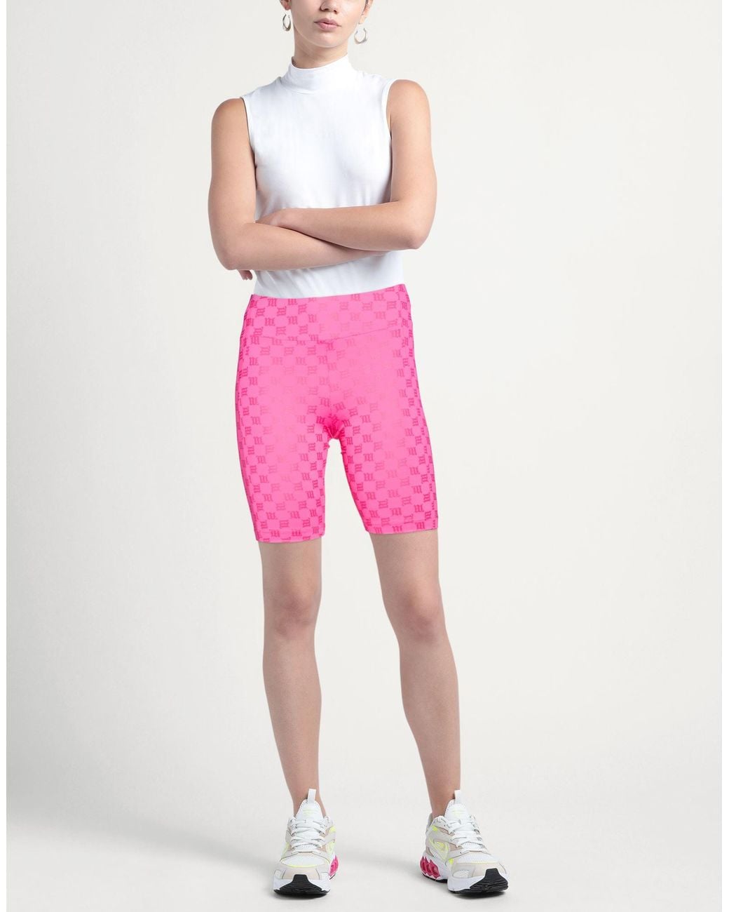 M I S B H V Red Shorts & Bermuda Shorts