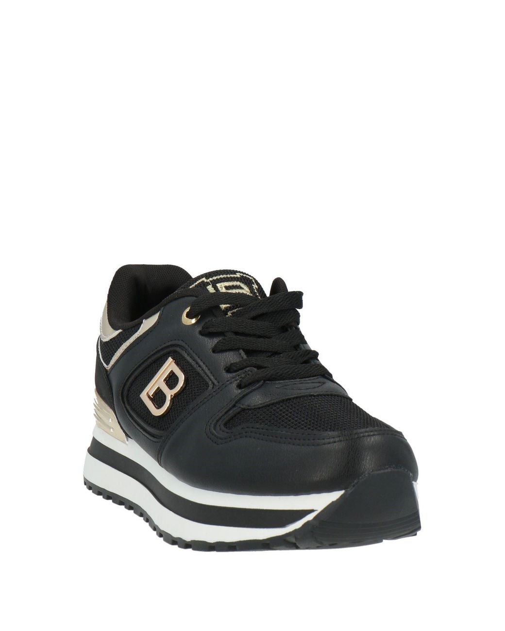 Laura Biagiotti Black Sneakers Synthetic Material, Textile Fibers