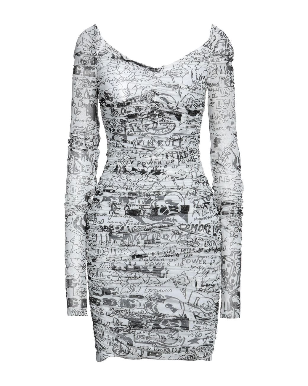 Dolce & Gabbana Gray Mini Dress