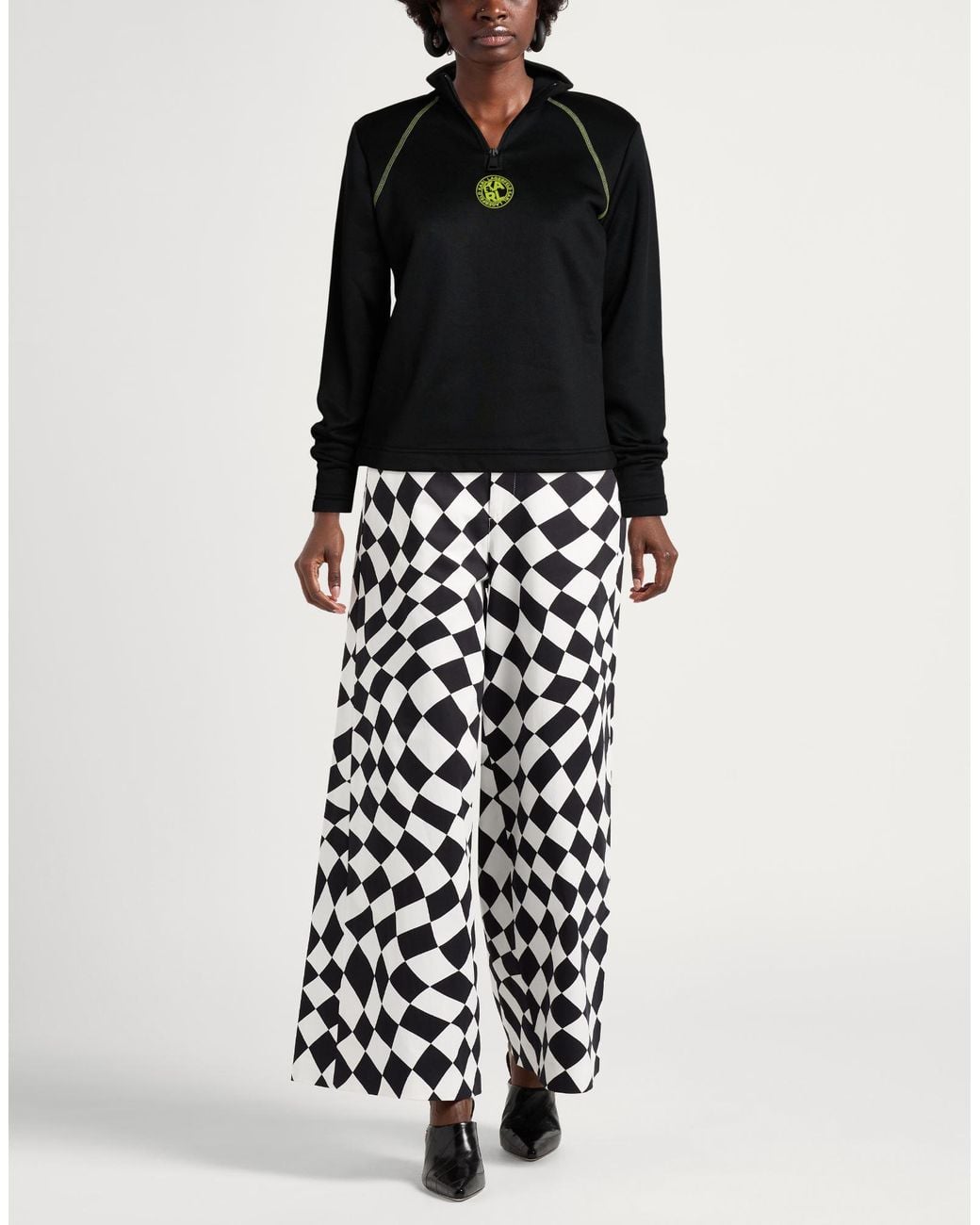 Karl Lagerfeld Black Sweatshirt Polyester, Cotton