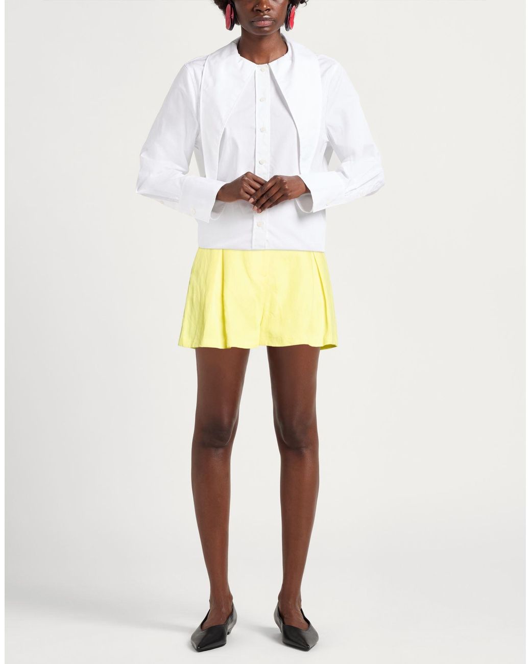 Twinset Yellow Shorts & Bermuda Shorts