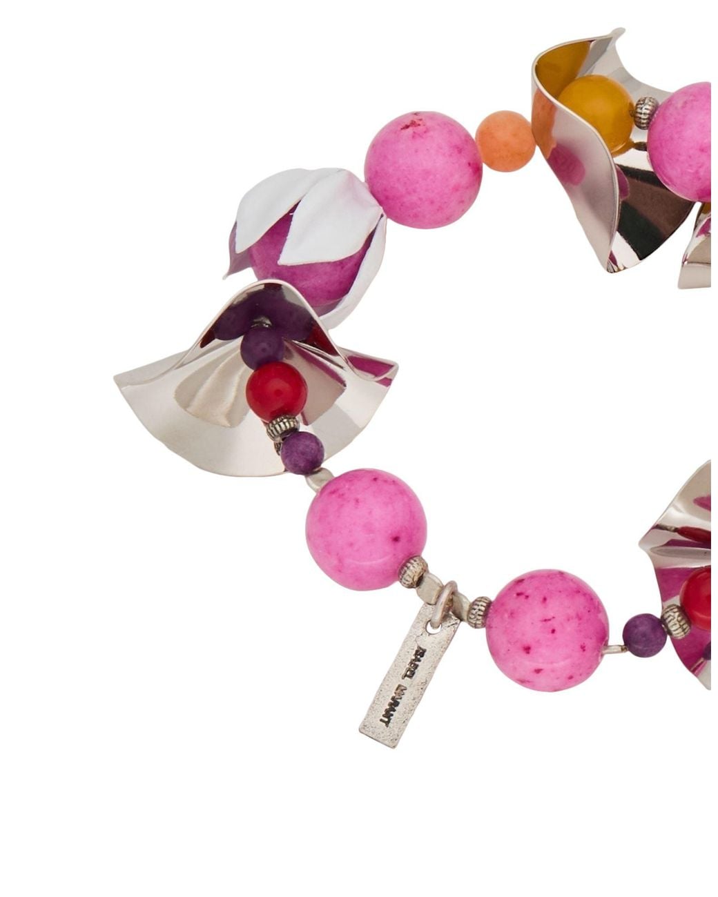 Isabel Marant Pink Bracelet Brass, Resin