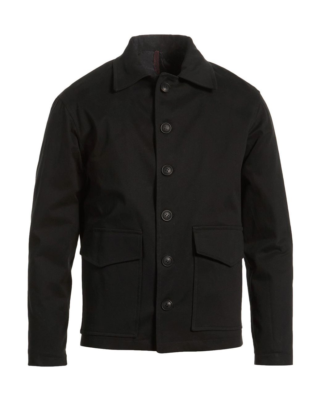 Exte Black Jacket Cotton, Elastane for men