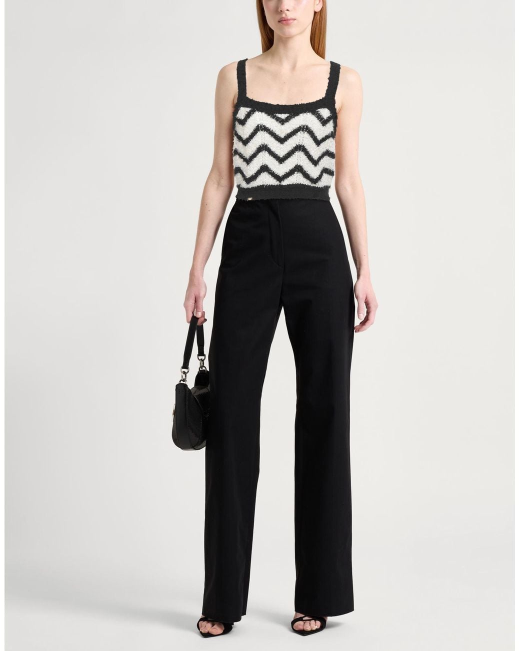 Elisabetta Franchi Black Top Cotton, Polyester