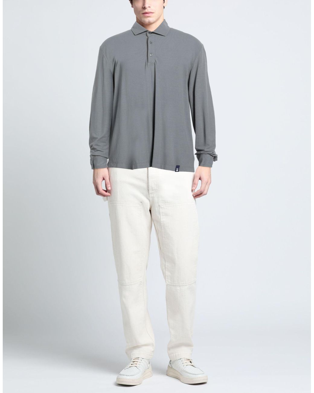 Drumohr Gray Polo Shirt for men