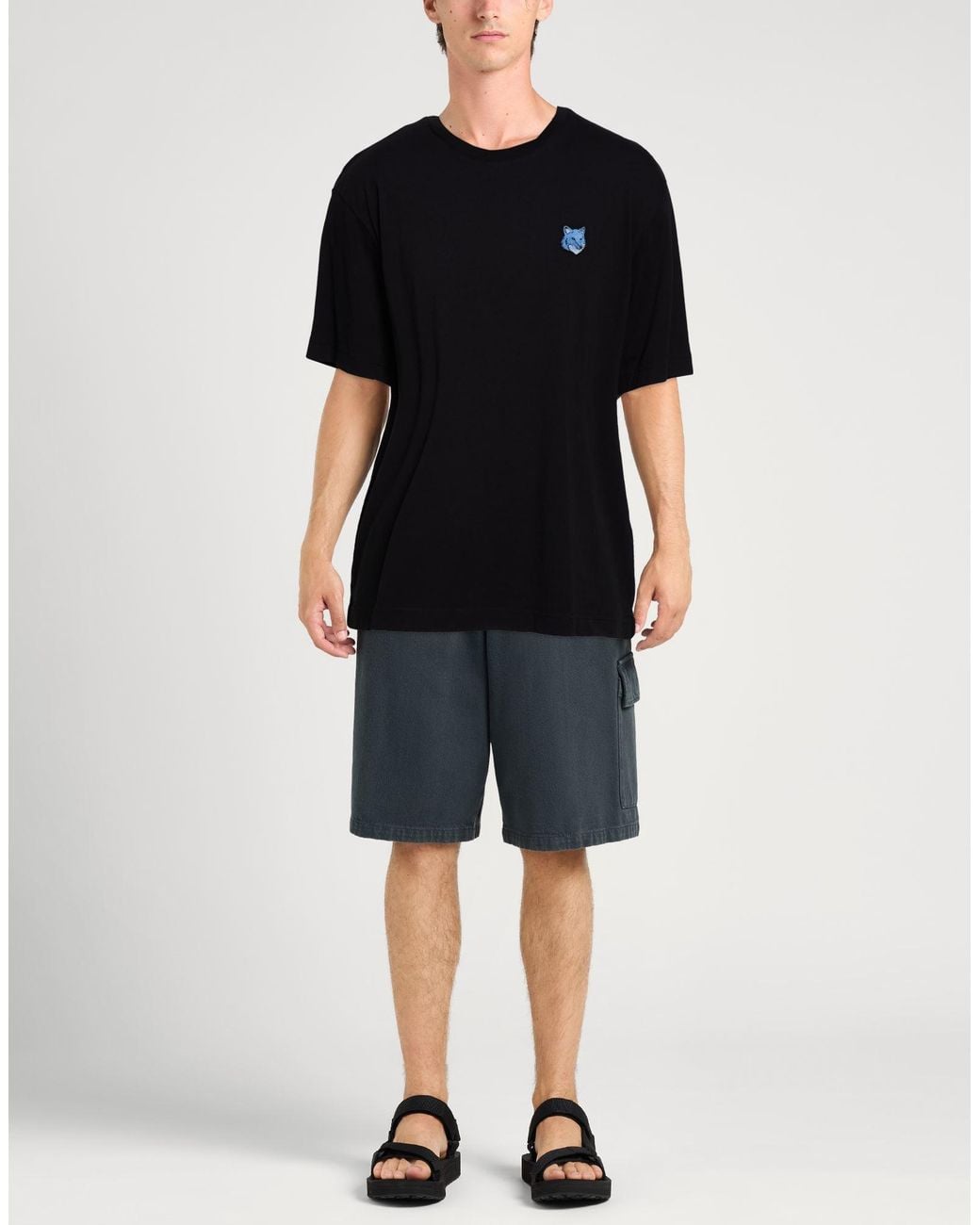 Maison Kitsuné Black T-Shirt Cotton for men