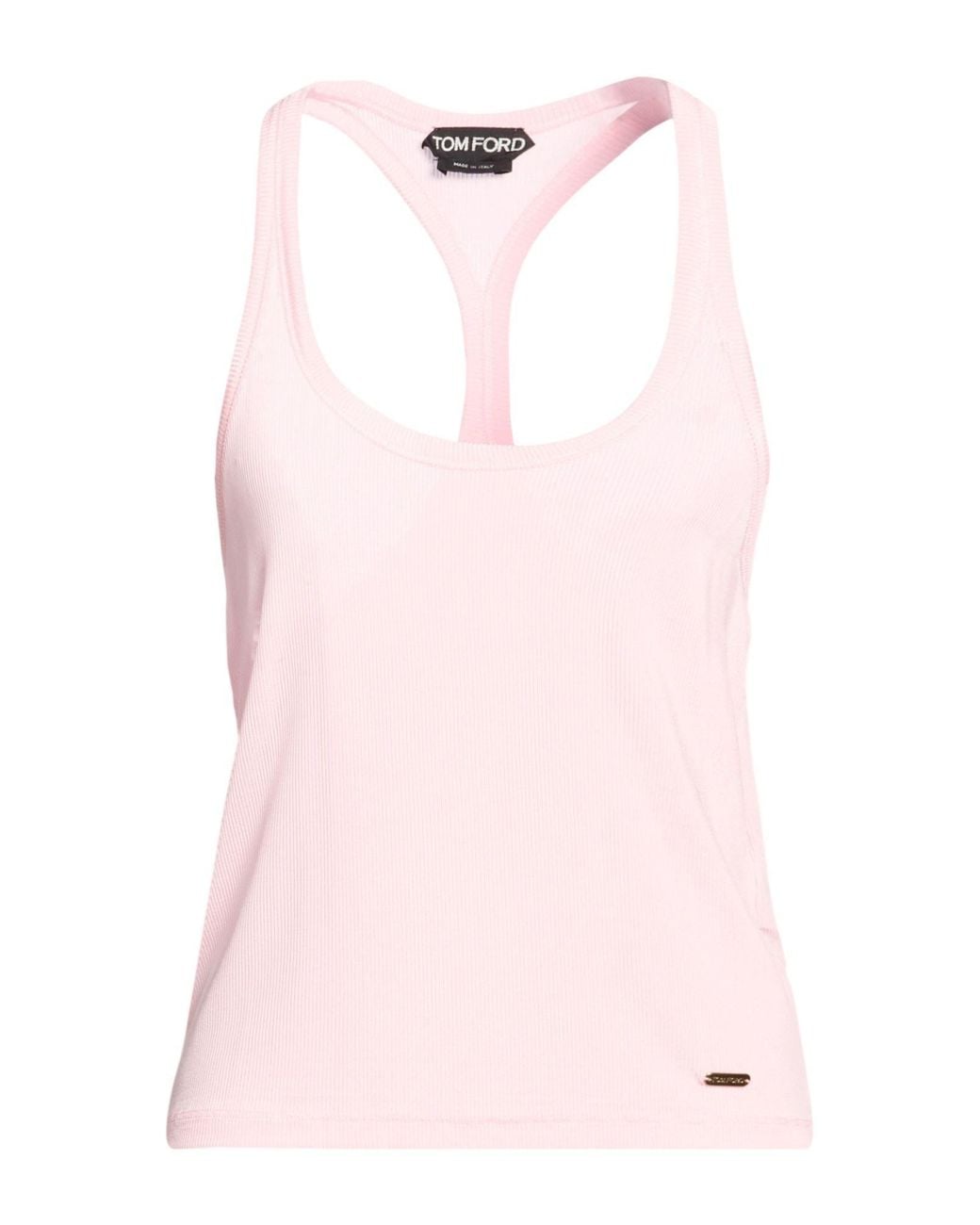 Tom Ford Pink Tank Top Viscose, Elastane